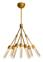  CH550BBRT6B - Chandelier Stilt Brushed Brass 120V 7-Light 60w Retro Edison E26